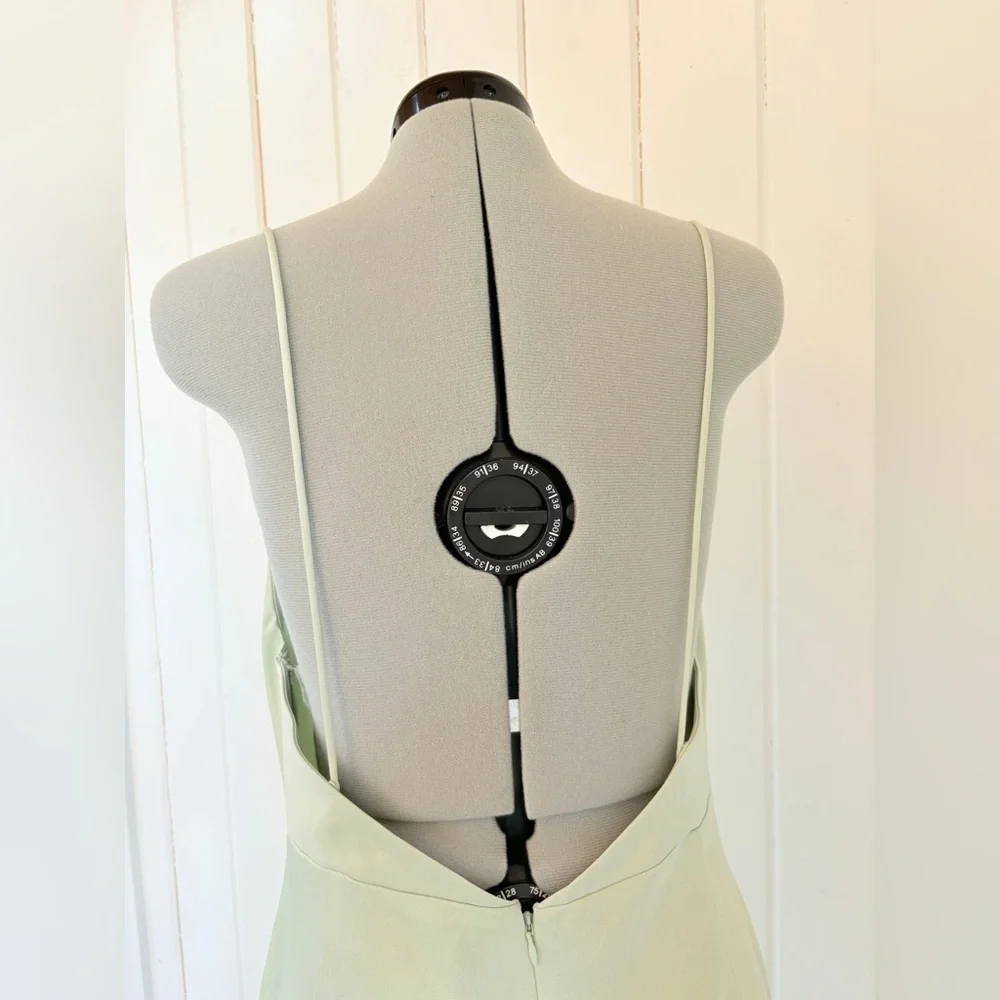 BHLDN Cucumber Green Satin Slip Dress – Size 16 – NWT - Picture 10 of 16